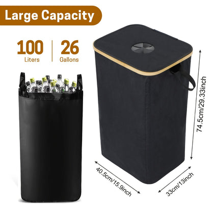 Household Recycling Bin with 2 Detachable Inner Bags