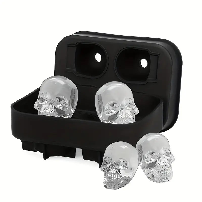3D Skull Ice Cube Tray Maker - 4Pcs
