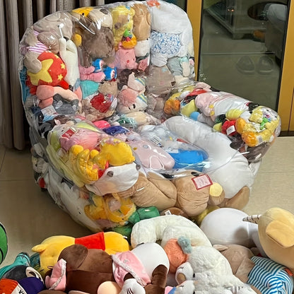 Transparent Sofa Toy Storage Seat Organizer