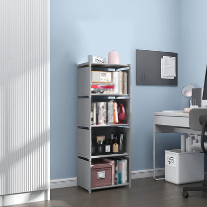 Metal Bookshelf Storage Rack for Home & Office (4-Tier)
