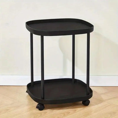 Effortlessly roll your mobile end table to the perfect spot for convenience