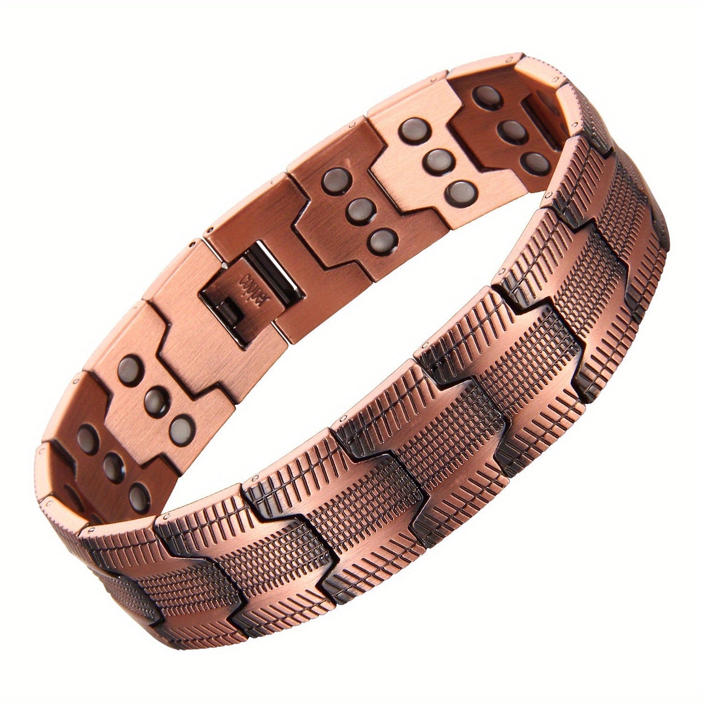 3X Strong Copper Magnetic Bracelet for Men  – Pure 99.9% Solid Copper