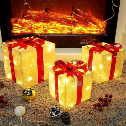 Enchanted Glow: Illuminated Christmas Gift Boxes