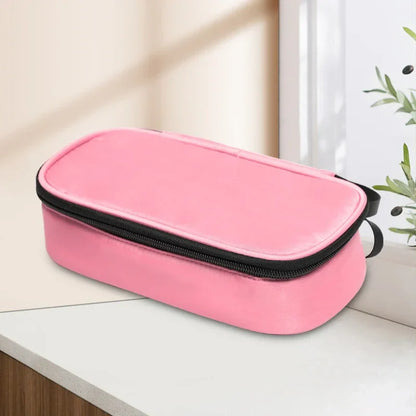 5-Color Insulin Cooling Bag Portable Diabetic Pill Protector (Pink)