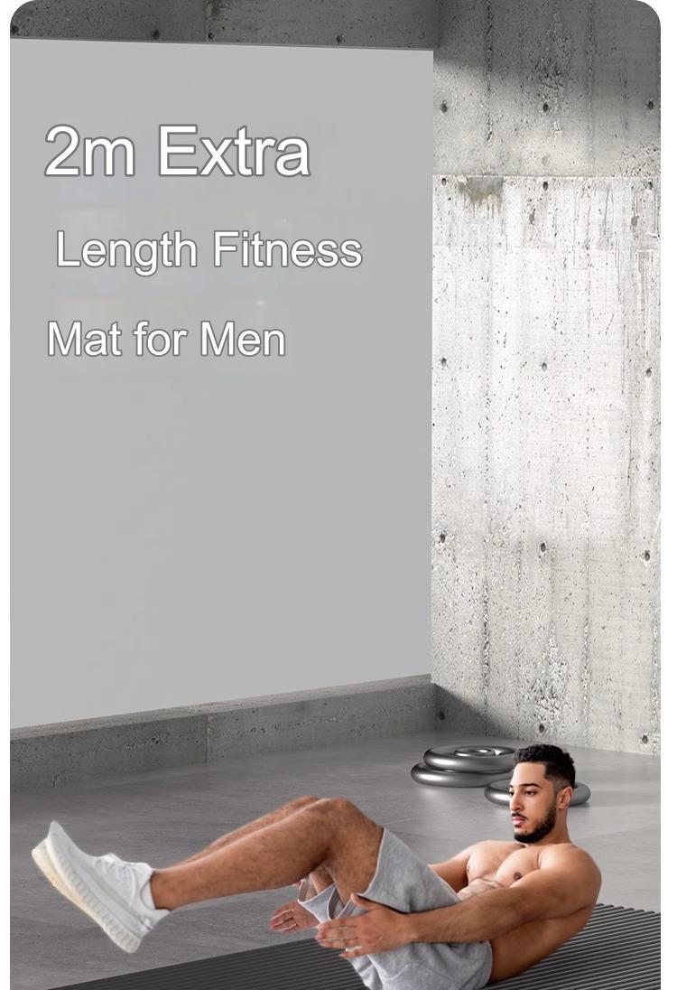 20mm Thick Shock-Absorbing Yoga Mat with Portable Backpack & Straps