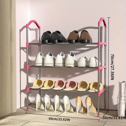 Organize your shoe collection with this multi-layer shoe rack