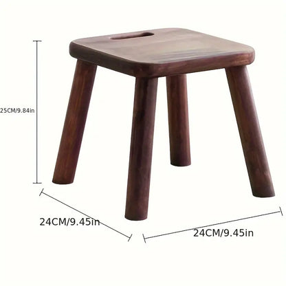 Handcrafted Walnut Photography Stool - Charming Creative Posing Prop