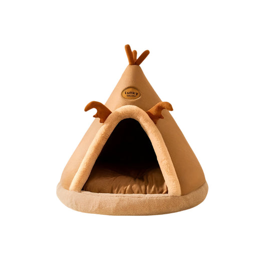 Cartoon Reindeer Pet Tent Dog Cat House