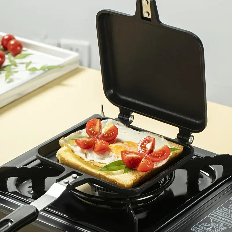 Double-Sided Non-Stick Sandwich Maker & Griddle Pan