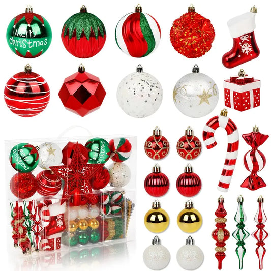 Enchanting Elegance: 106-Piece Christmas Ball Ornament Set