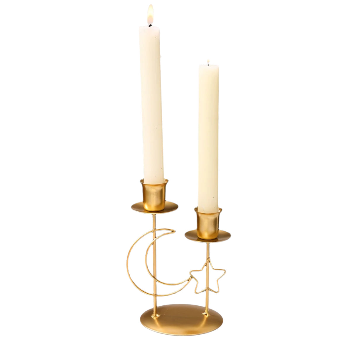 Golden Star Moon Ramadan Candle Holder