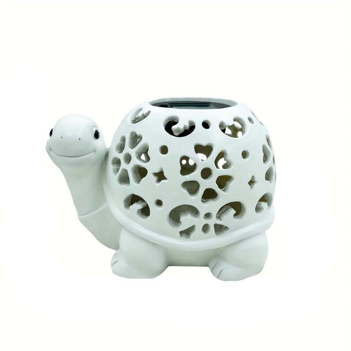 Solar Powered Turtle Light Resin Statue