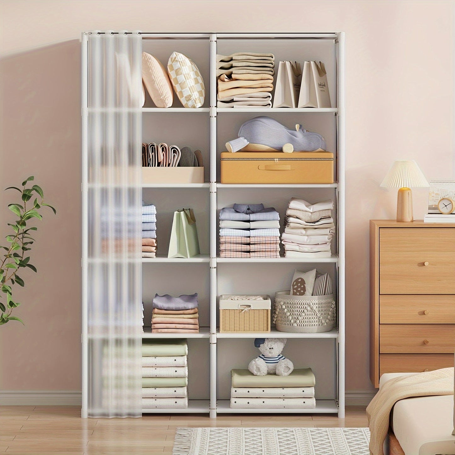 6-Tier Metal Storage Organizer for Office & Home