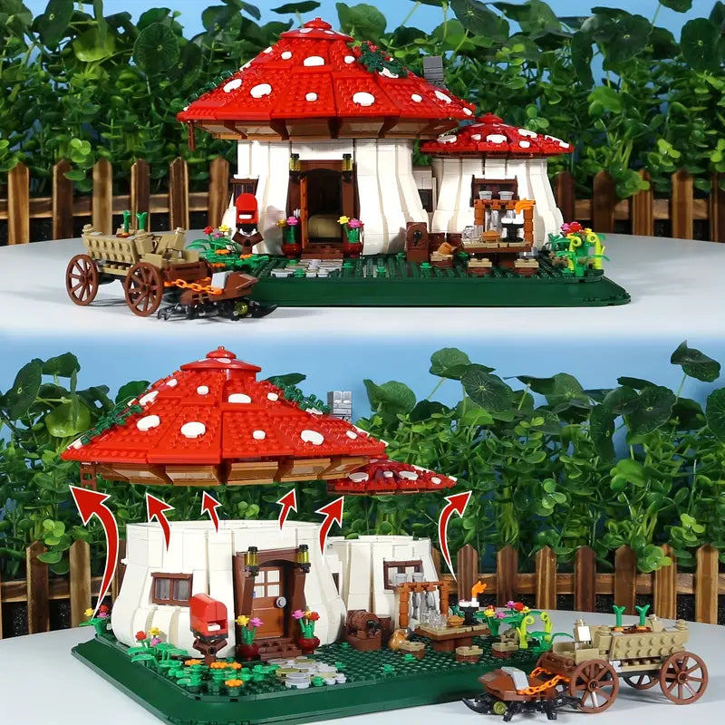 Mushroom House Building Blocks