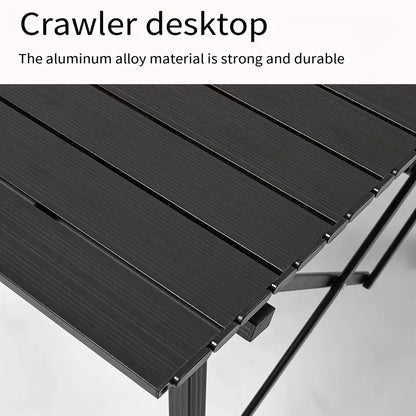 Adjustable Height Outdoor Aluminum Alloy Folding Table