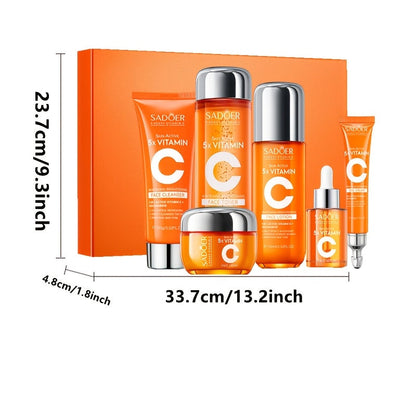Vitamin C Hydrating Facial Skincare Set (5-in-1)