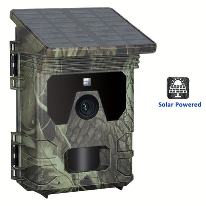 Solar-Powered 4K Wildlife Trail Cam Hunting Camera