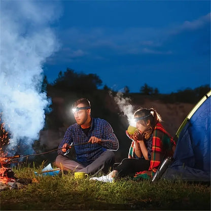 2-Pack Ultra Bright LED Rechargeable Headlight with Motion Sensor