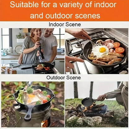 Pre-Seasoned Cast Iron Skillet Set (4pcs)