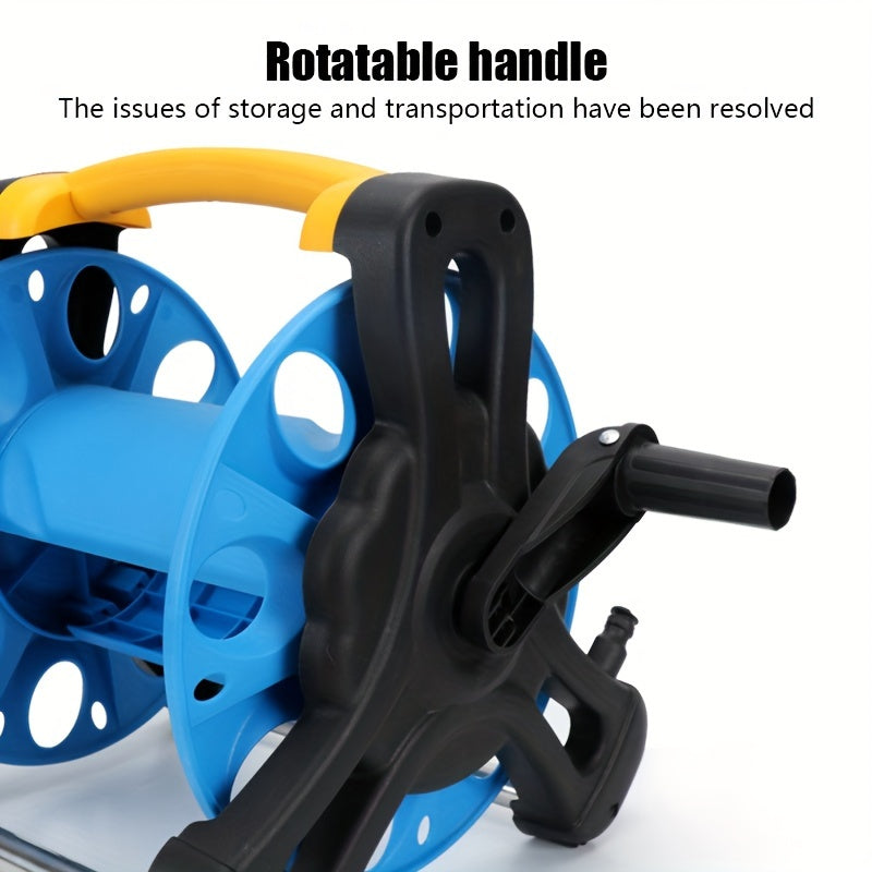 Compact Garden Hose Stand with Adjustable Frame