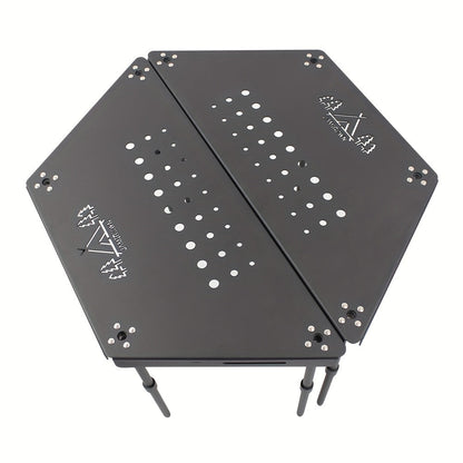 Aluminum Camping Table Non-Folding Hexagonal