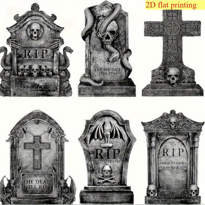 Halloween Tombstone Decoration Set of 6