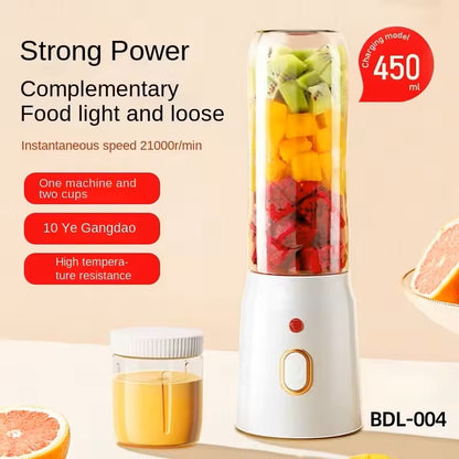 Portable Wireless Blender 450ml Juicer