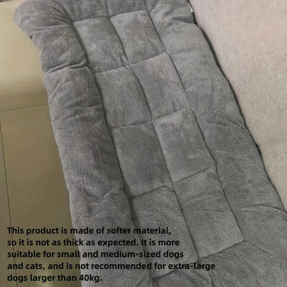 Extra-Large Plush Dog Sofa Bed with Non-Slip Base