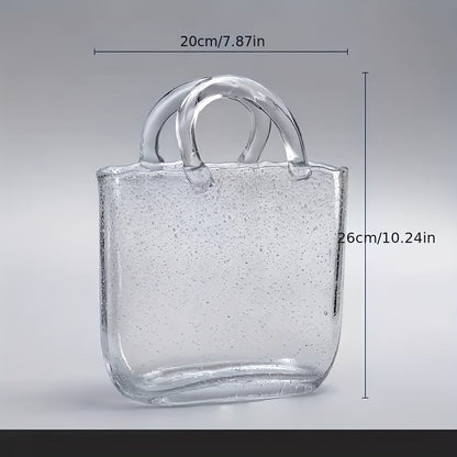 Nordic Style Handbag Glass Vase Fish Tank