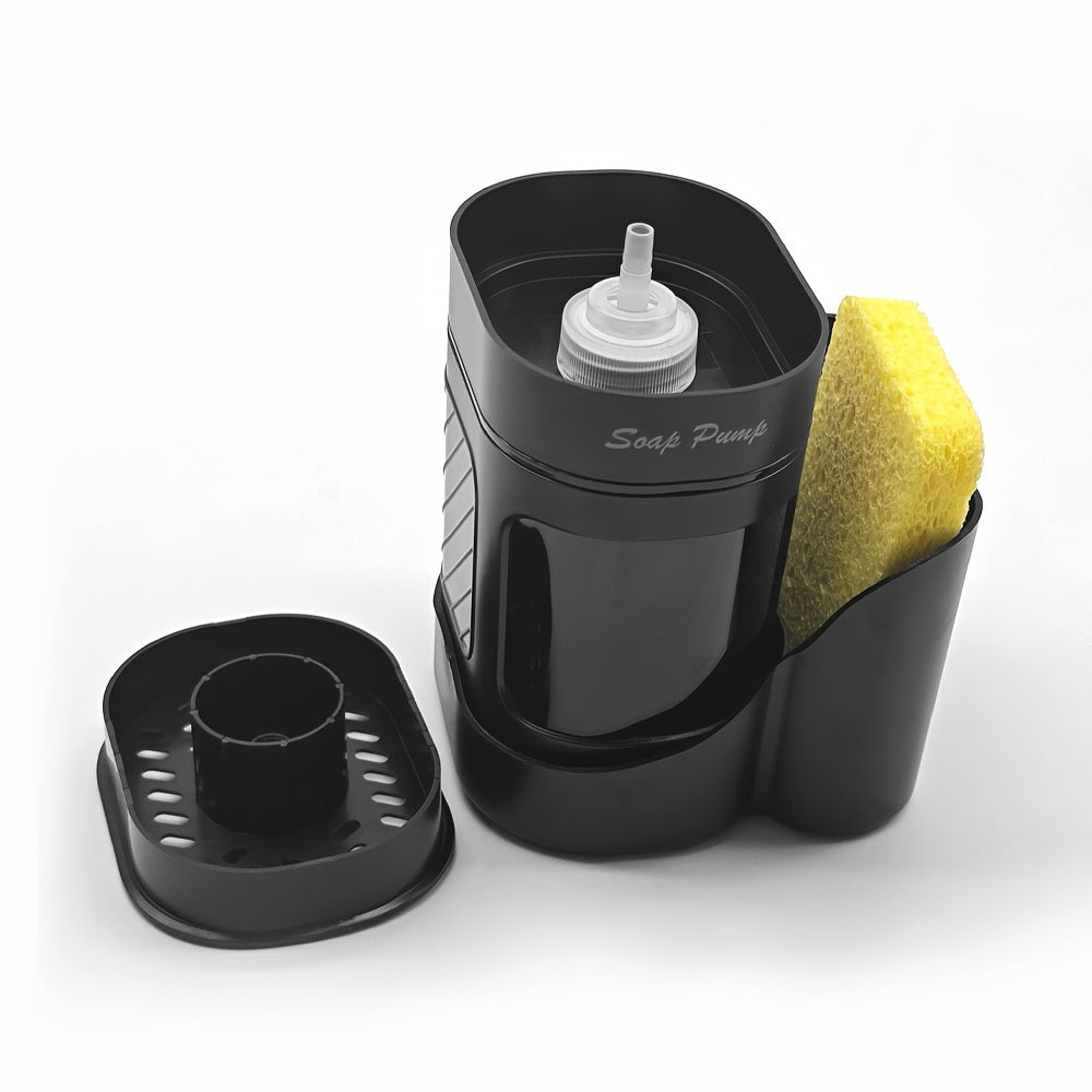 Oval Soap Dispenser with Sponge Holder