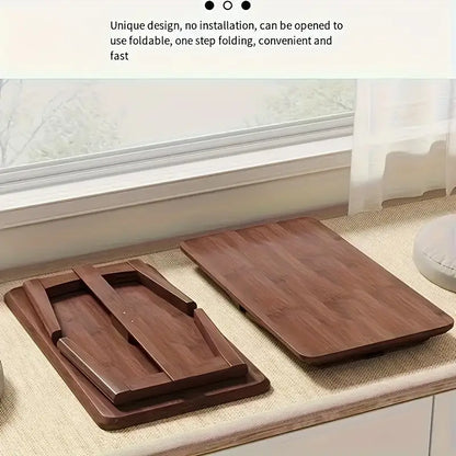 Foldable Bamboo End Table - 60 x 40 x 26 cm