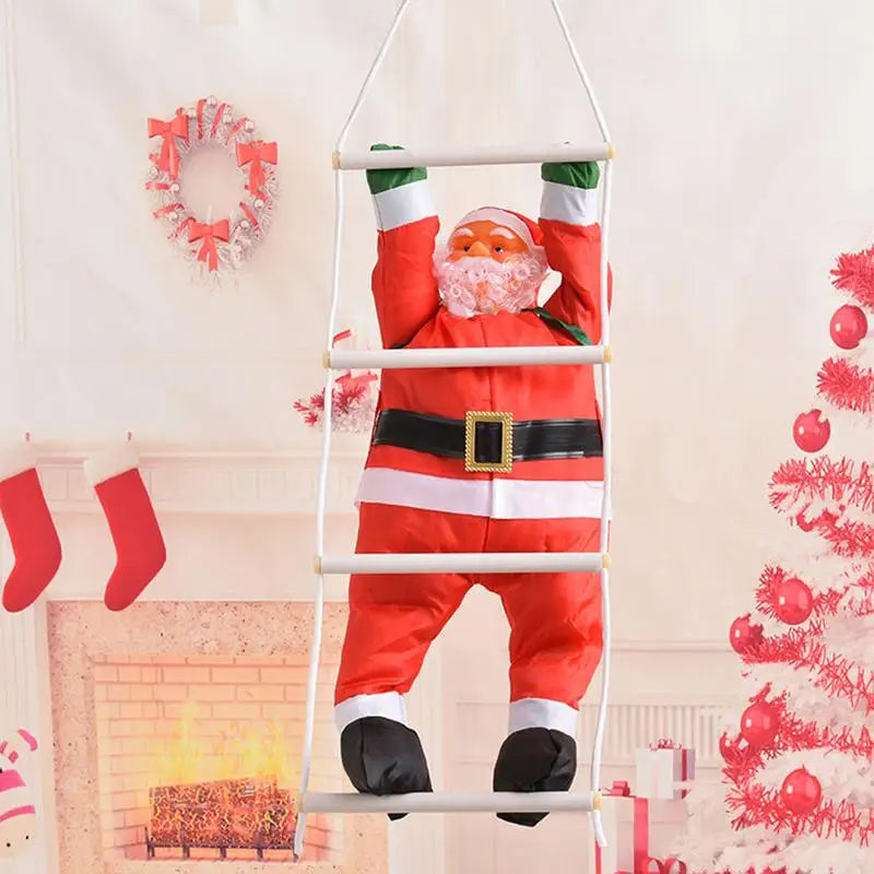Climbing Santa Claus Ladder Christmas Decor