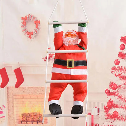 Climbing Santa Claus Ladder Christmas Decor