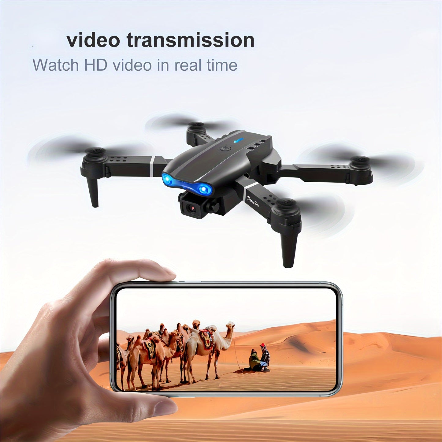 Dual Camera Foldable Quadcopter Drone