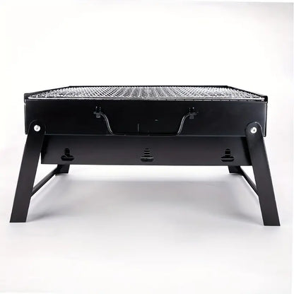 Portable Folding Charcoal BBQ Grill - Stainless Steel Outdoor Camping Stove