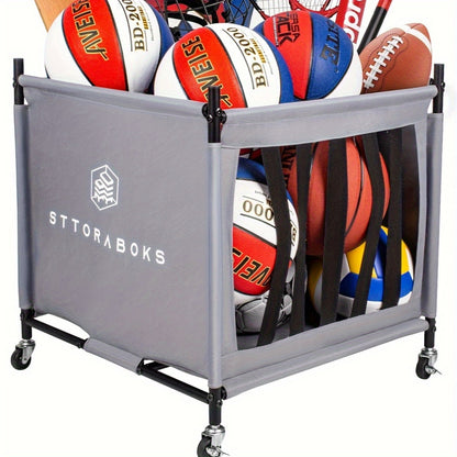 Ball Storage Cart with Wheels