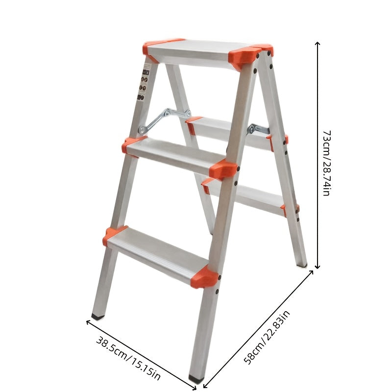 Aluminum Folding Step Stool Heavy Duty (3-Step)