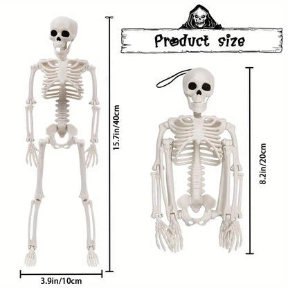 Set 3pcs 40.64cm Posable Halloween Skeleton Decorations Haunted Houses, Graveyards, and Indoor Outdoor