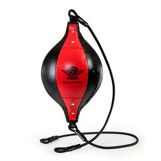 Double End Bag for MMA Training - Speed, Agility, and Reaction Punching Ball(Red)
