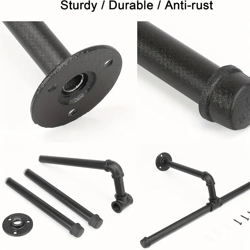 Metallic Chic: Wall-Mounted Garment Organizer