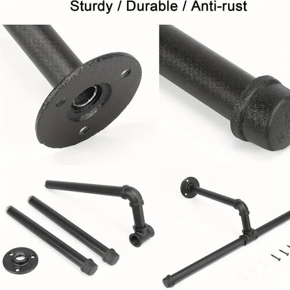 Metallic Chic: Wall-Mounted Garment Organizer