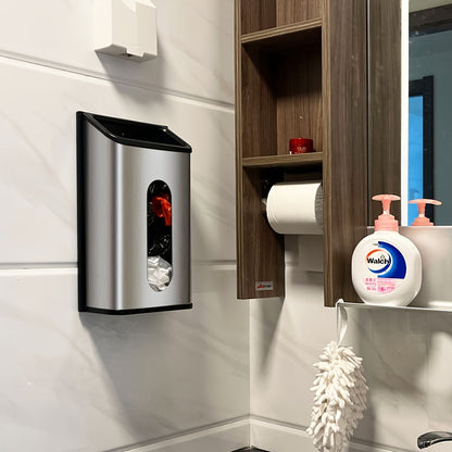 Wall-Mounted Stainless Steel Garbage Bag Dispenser