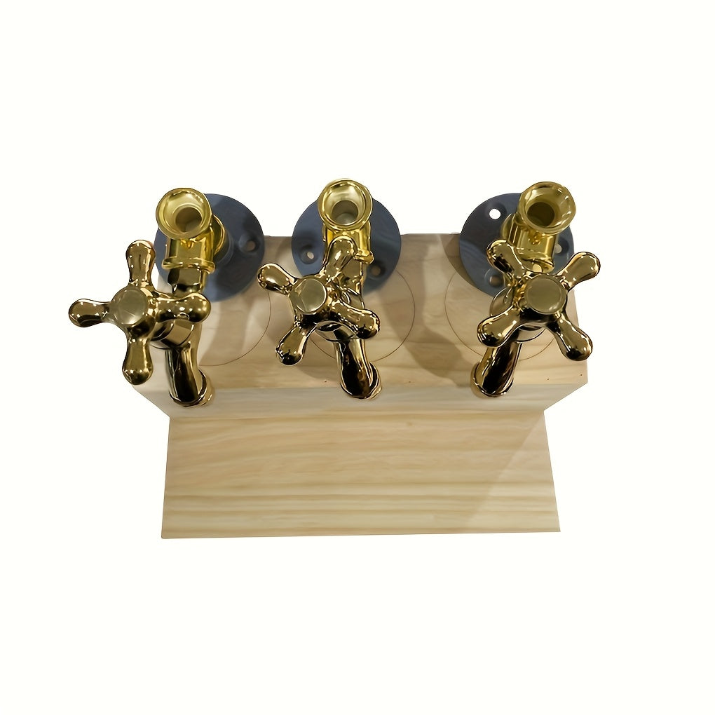 Three-Way Whiskey Decanter Tap Dispenser with Handle