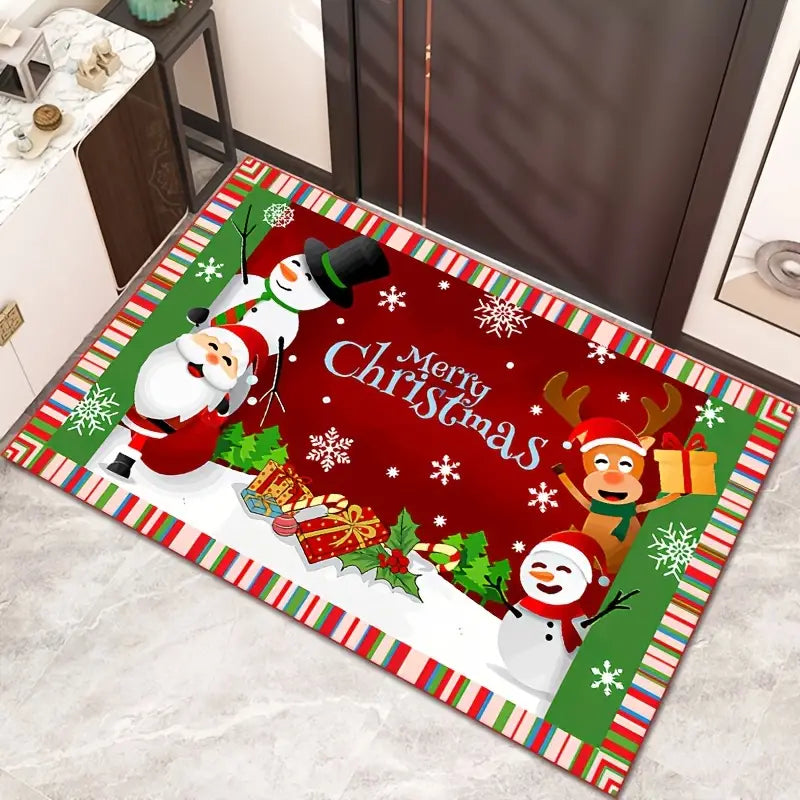 Santa's Arrival Area Rug: Festive Carpet to Welcome Christmas Magic