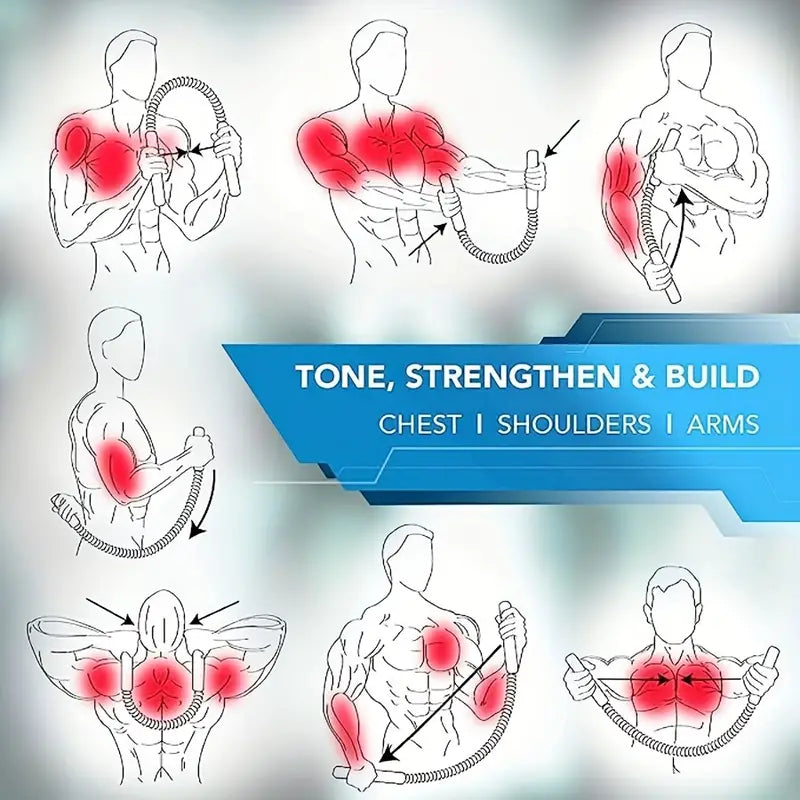 Arm Strength Training Stick - Two-Headed Fitness Equipment for Toned Arms