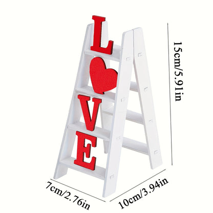 Valentine Love Word Art Red Tabletop Decoration
