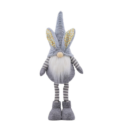 Standing Easter Bunny Gnome Plush Figurine