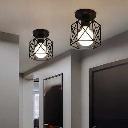 Ceiling Lights Geometric Metal Fixtures (4PCS)