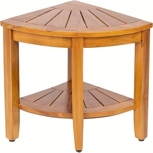 2 tiers Corner Partition Side Table Stool