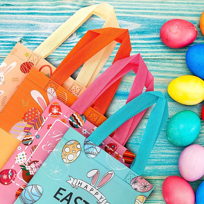 Reusable Non-Woven Easter Bags 18pcs Spring Party Supplies